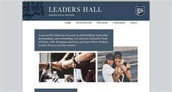 Desktop Screenshot of leadershall.com