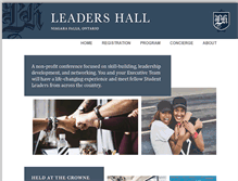 Tablet Screenshot of leadershall.com